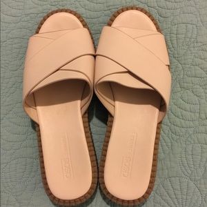 ASOS Creme Soft Leather Sandals